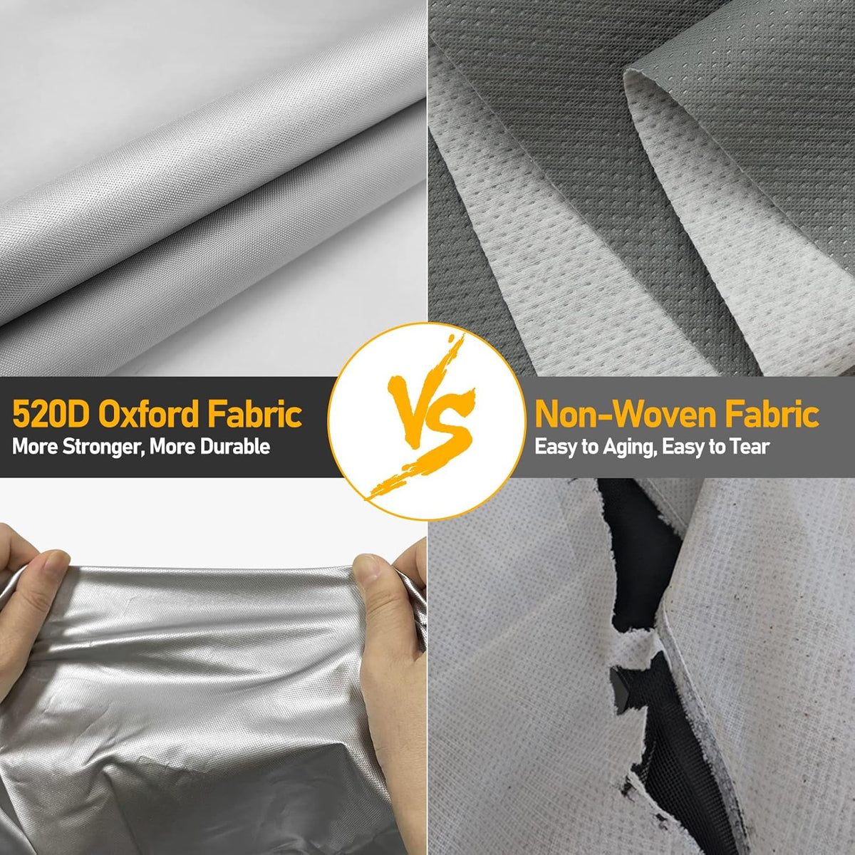 520D Oxford Pop-Up Camper Cover Fits 16'-18' Waterproof UV-Proof J5096