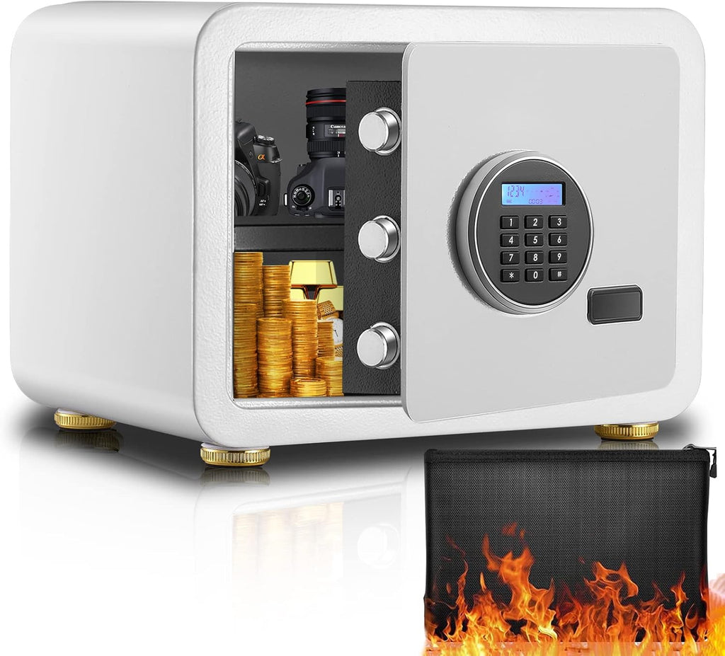 4.0 Cub Fireproof Waterproof Digital Safe Box with Document Bag L566