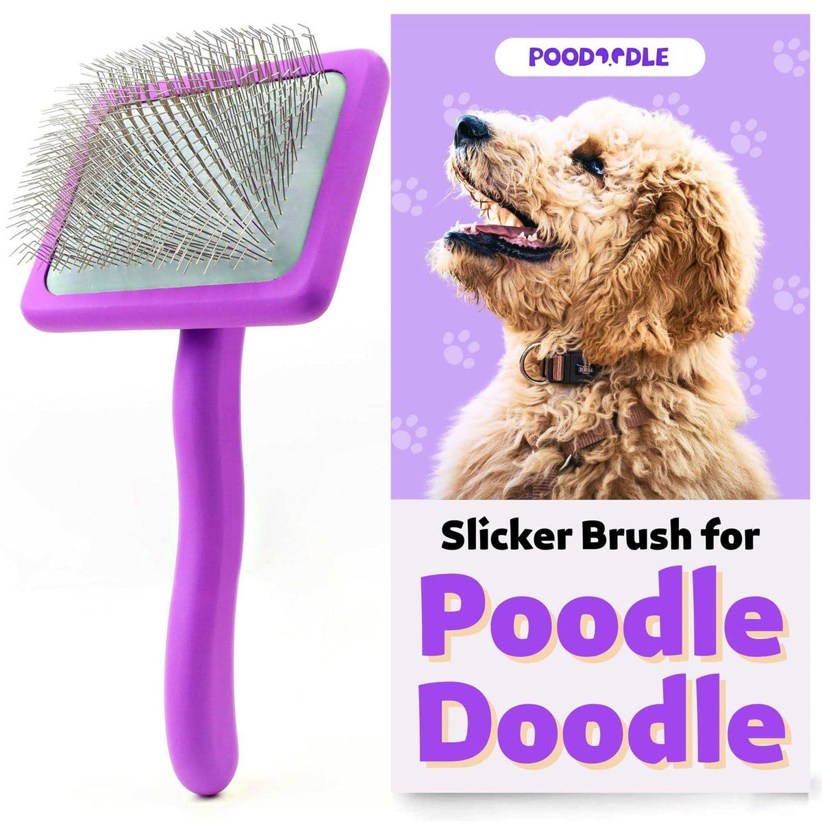 Long Pin Wood Dog Brush P99788