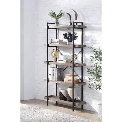 Gray Oak Standard Bookcase V4613