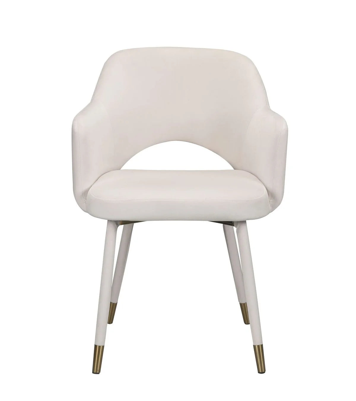 Cream Velvet Accent Chair R254