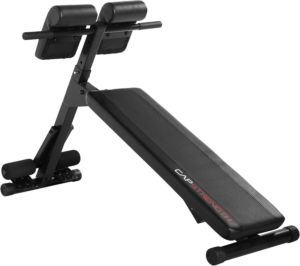 Black Hyperextension Ab Bench D843