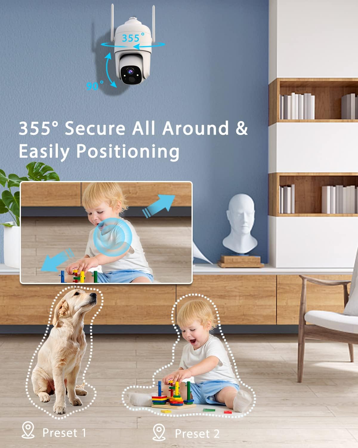 Battery Powered Wireless Outdoor Security Camera A20019