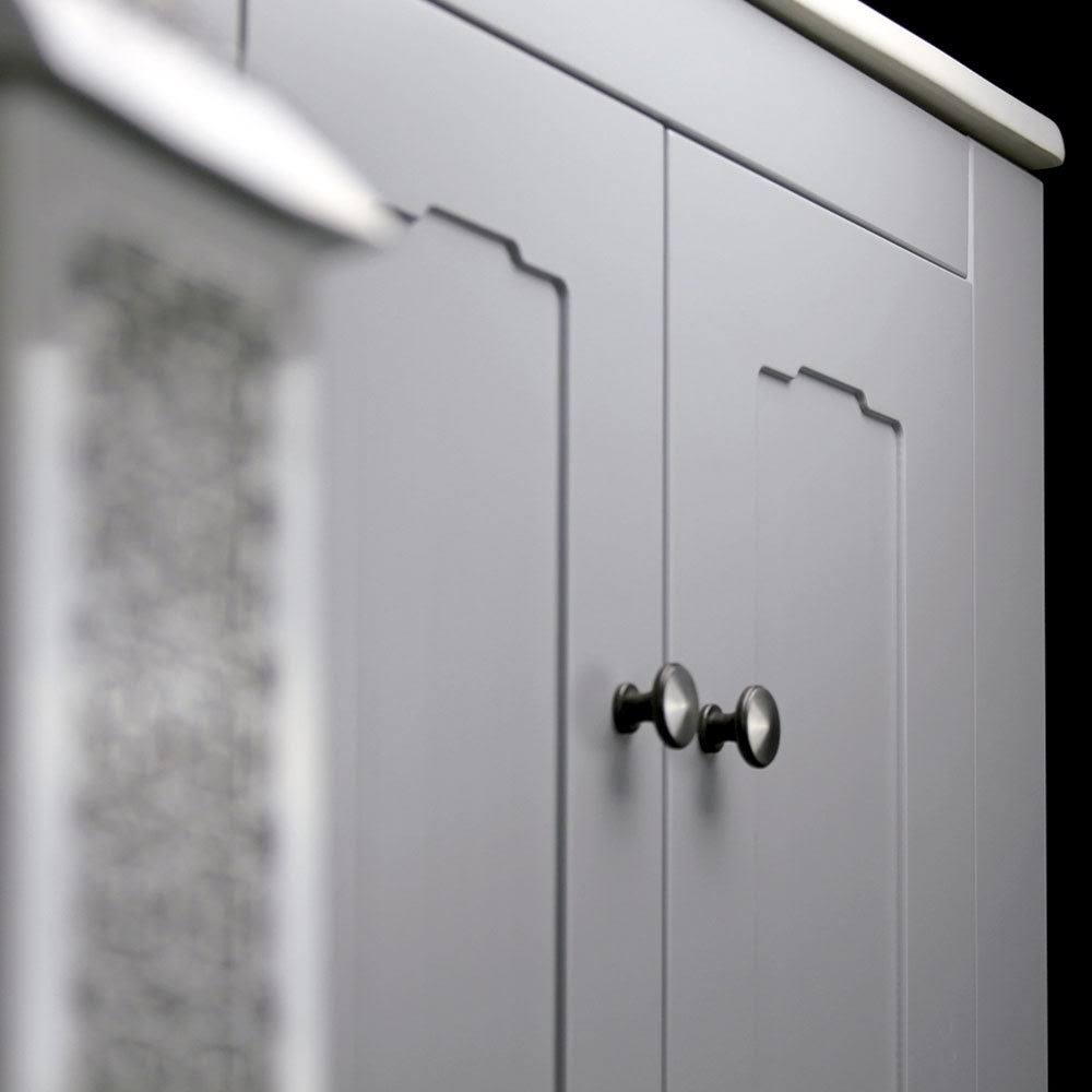32x22 Grey Bathroom Vanity Cabinet Set with Ceramic Counter Top H97501