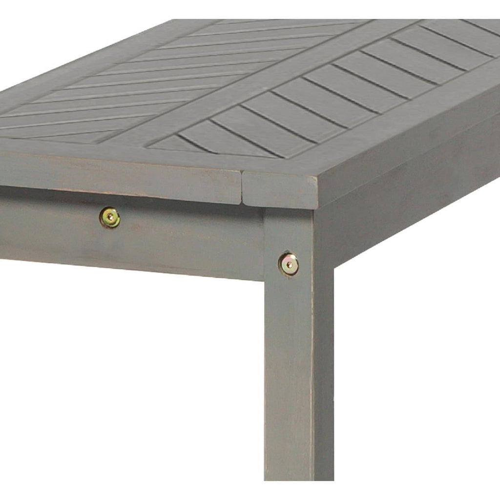 Dark Brown Chevron Patio Bench D33316