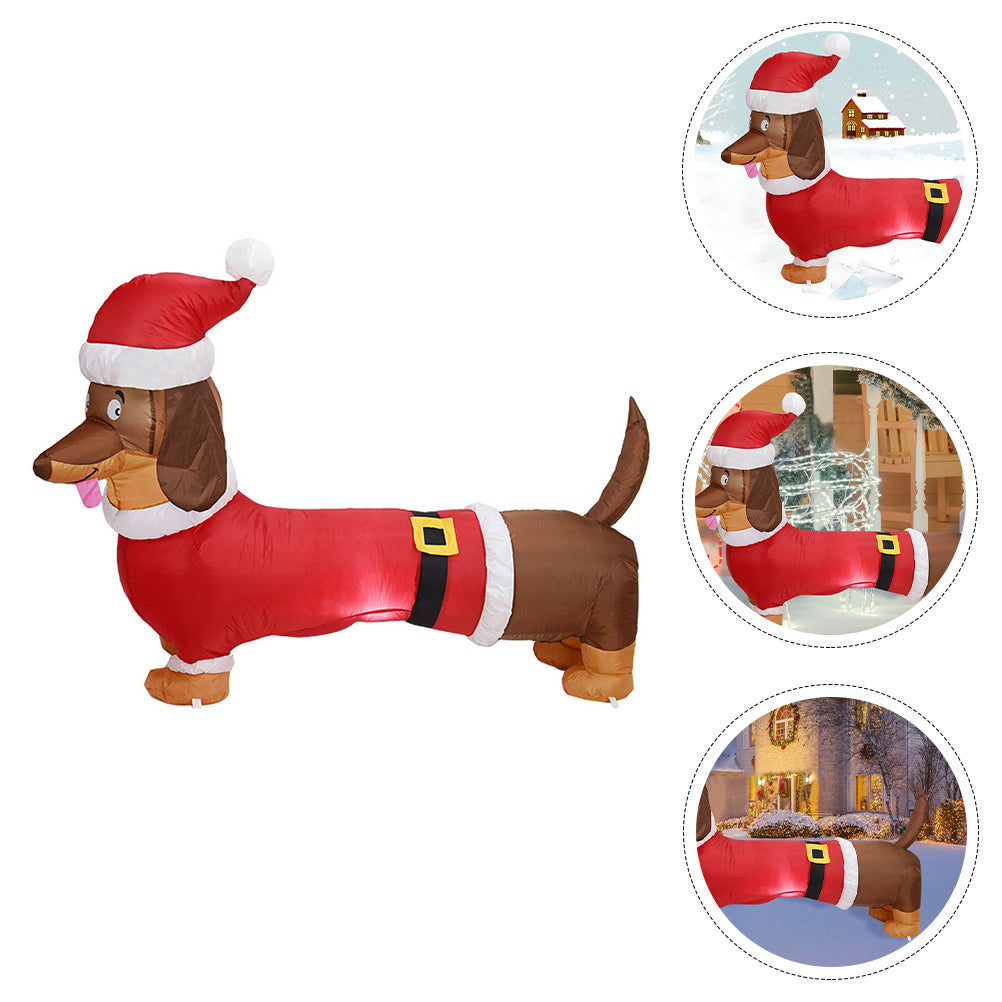 Inflatable Dachshund Model Christmas Party Prop N940230