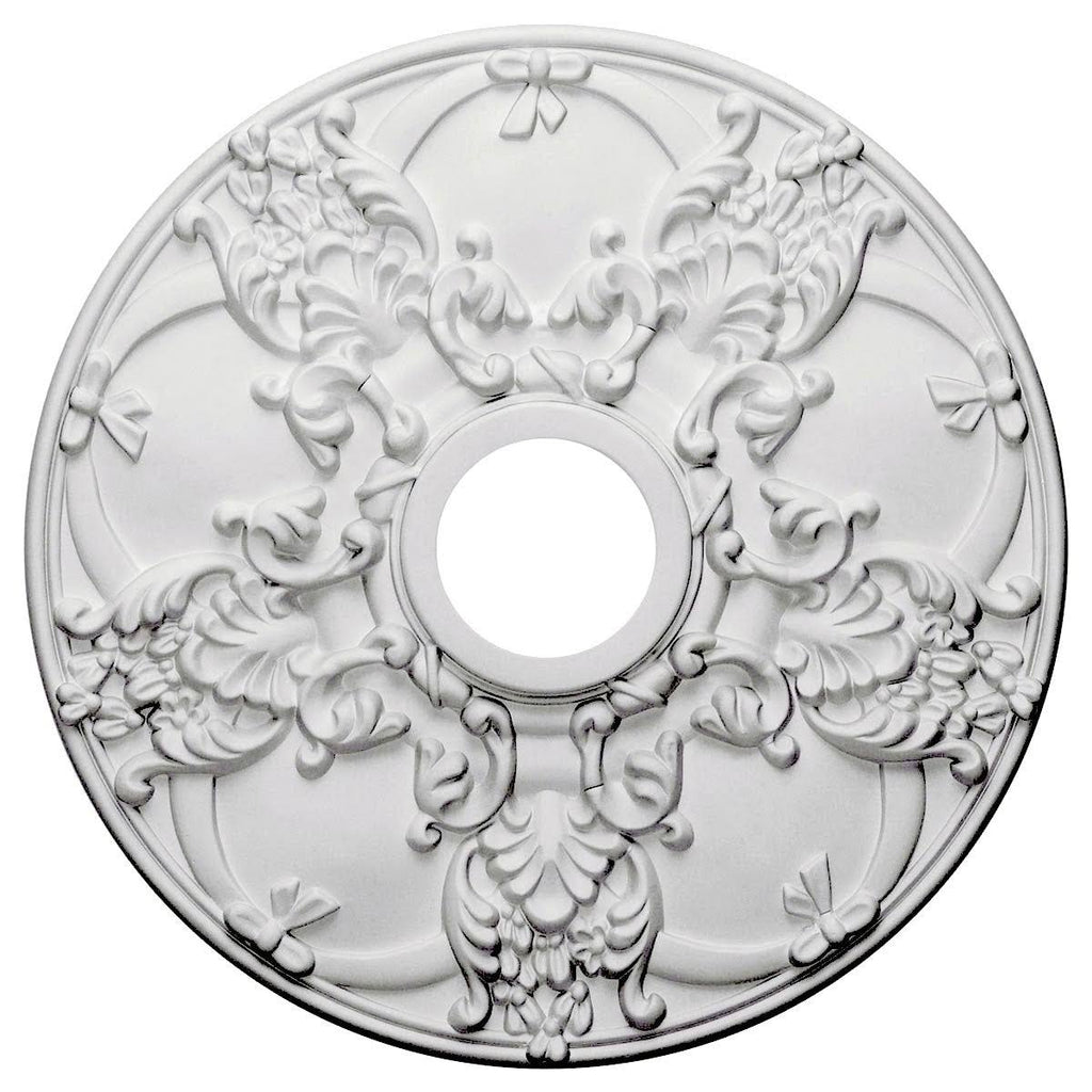 18 inchod x 3 1/2 inchid x 1 3/8 inchp Norwich Ceiling Medallion Hand-Painted Iridescent Gold I276