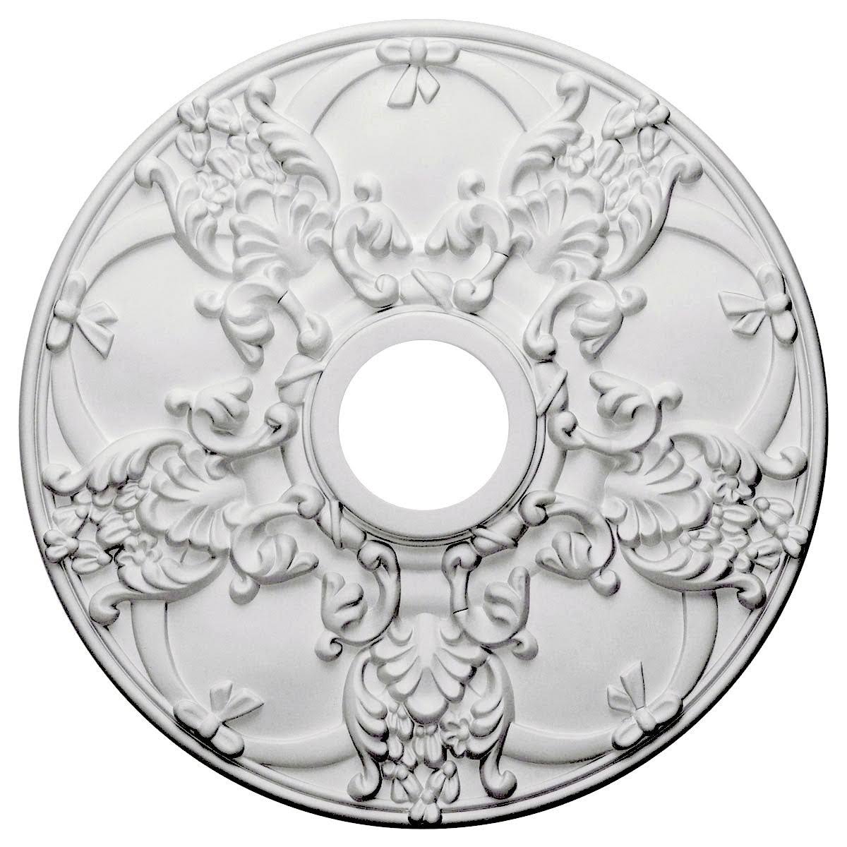 18 inchod x 3 1/2 inchid x 1 3/8 inchp Norwich Ceiling Medallion Hand-Painted Iridescent Gold I276