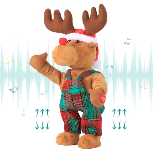 Animated Musical Plush Santa Claus Doll W198