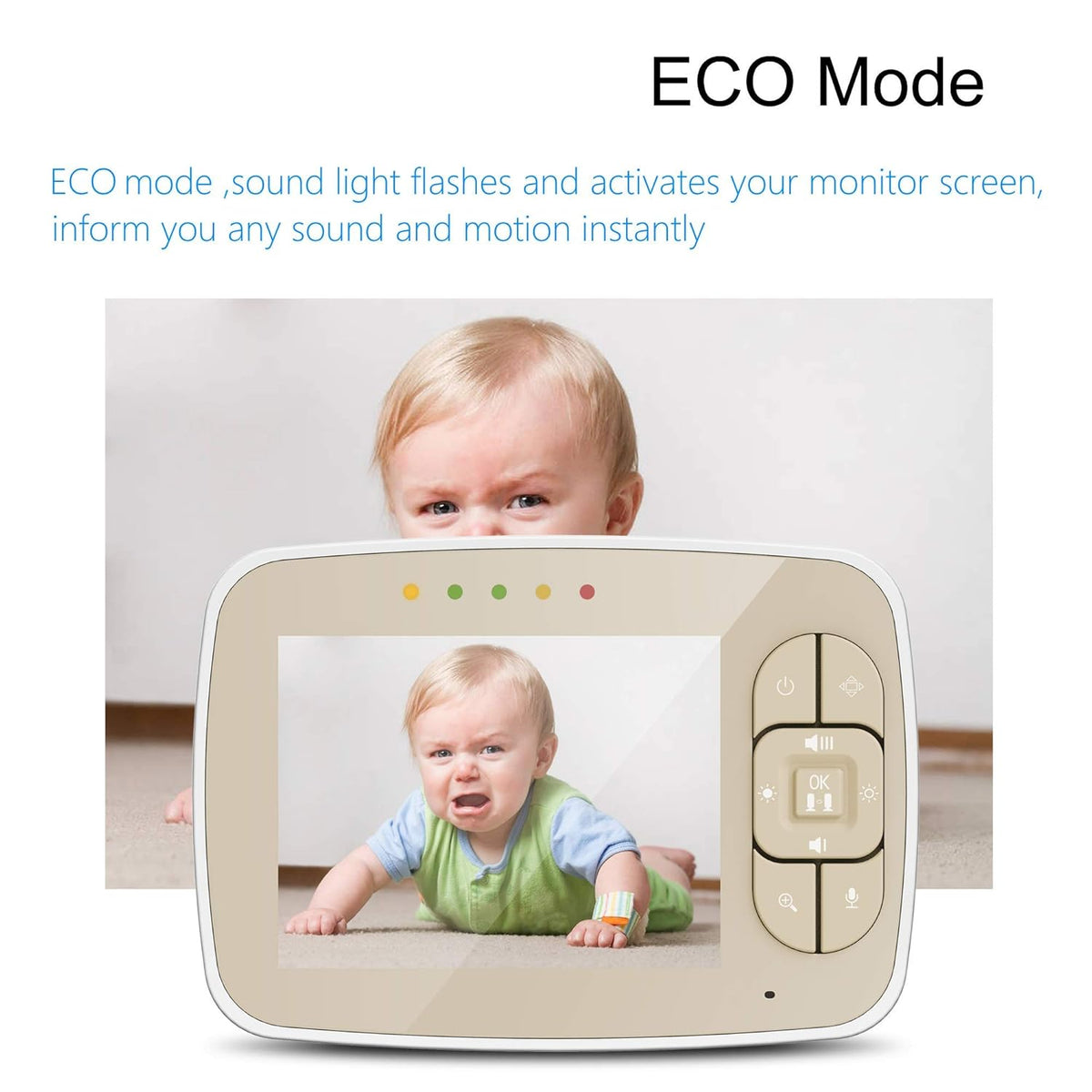 Baby Monitor with Camera and Video, 3.5 inch F9164