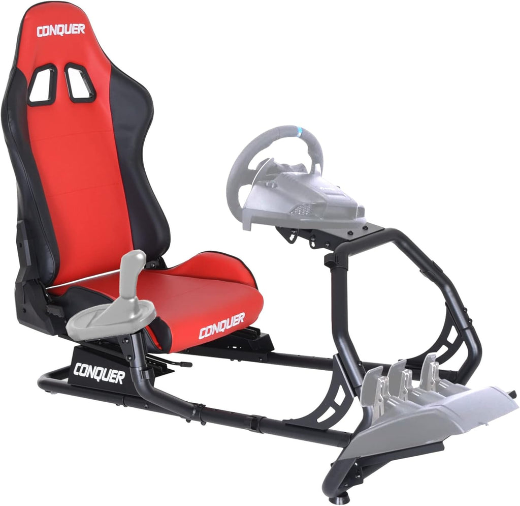 Reclinable Racing Simulator Cockpit with Gear Shifter Mount Y28607
