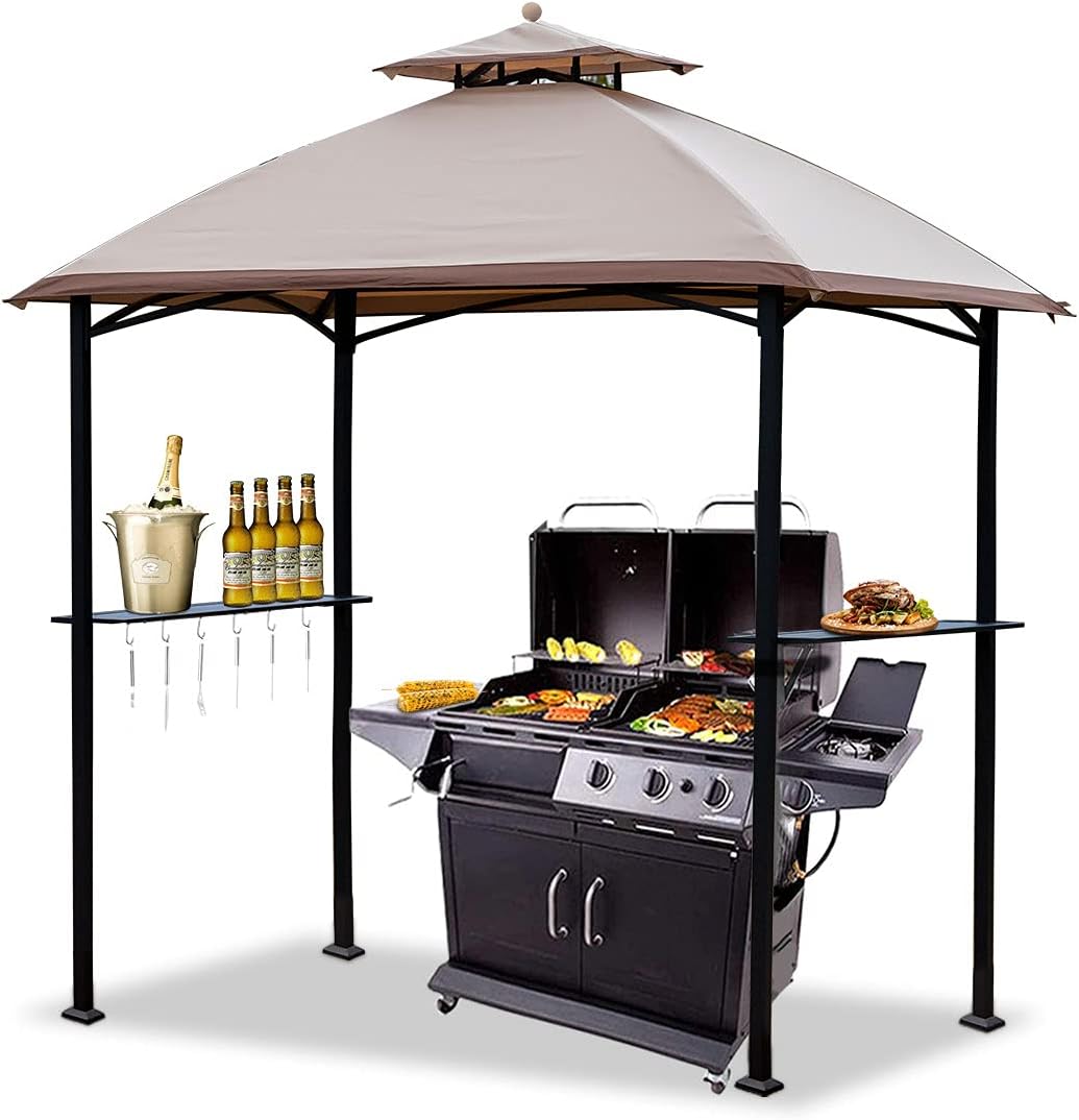 8'x5' Grill Gazebo BBQ Patio Shelter Canopy N45171