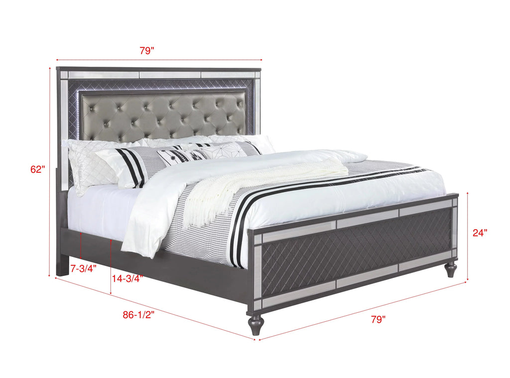 King Size Panel Bedroom Set U2991