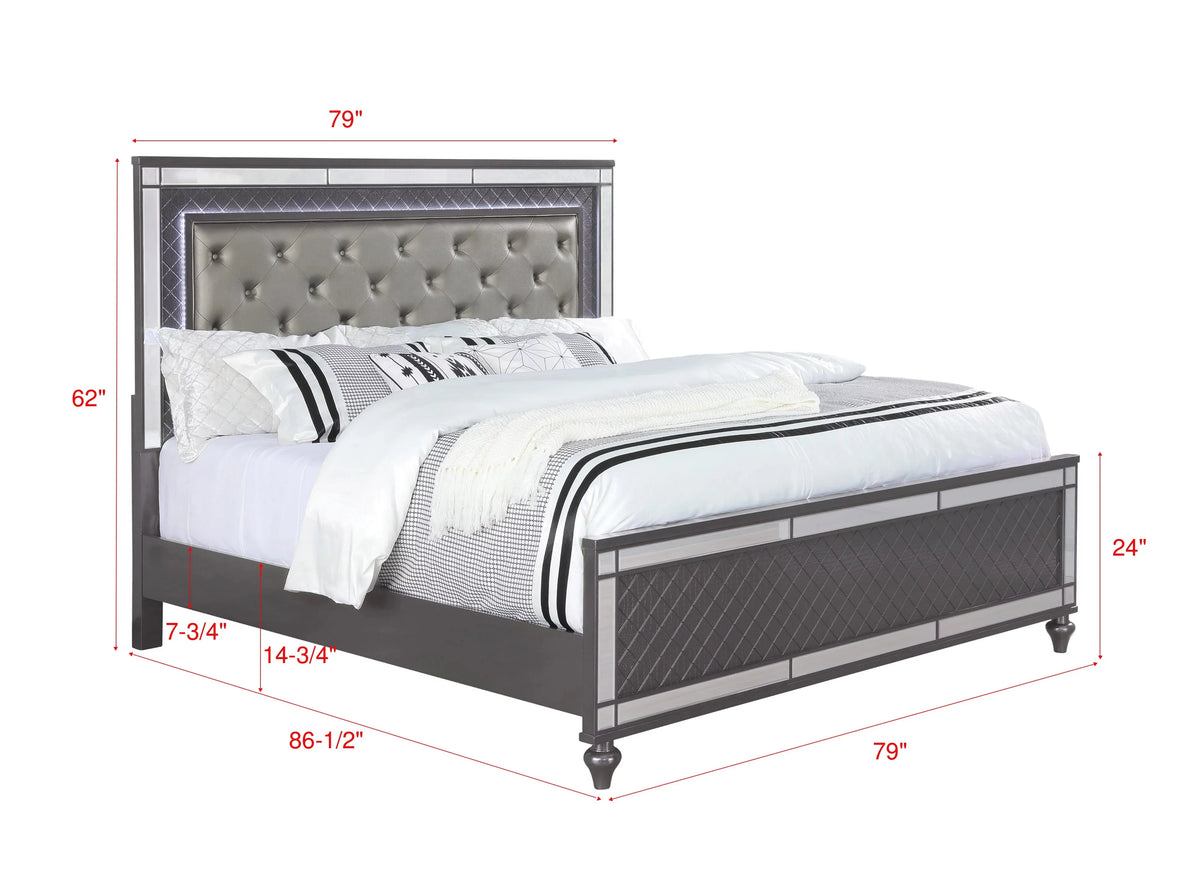 King Size Panel Bedroom Set U2991