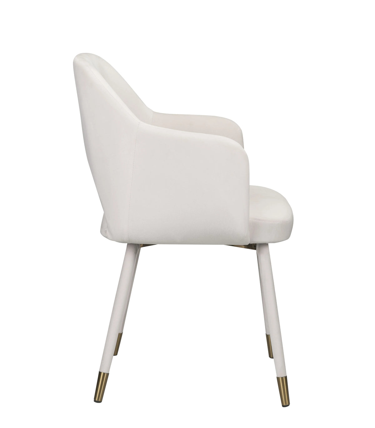 Cream Velvet Accent Chair R254