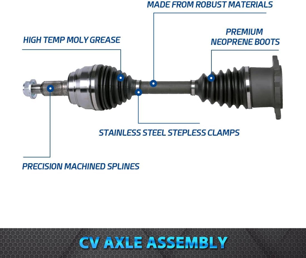 Front CV Axle Shaft for 4WD Chevy Silverado 1500 GMC Sierra 1500 Cadillac Escalade Tahoe Suburban 1500 Yukon X29020