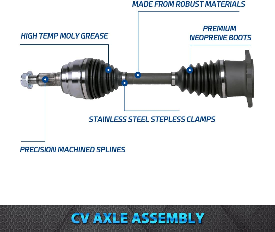 Front CV Axle Shaft for 4WD Chevy Silverado 1500 GMC Sierra 1500 Cadillac Escalade Tahoe Suburban 1500 Yukon X29020