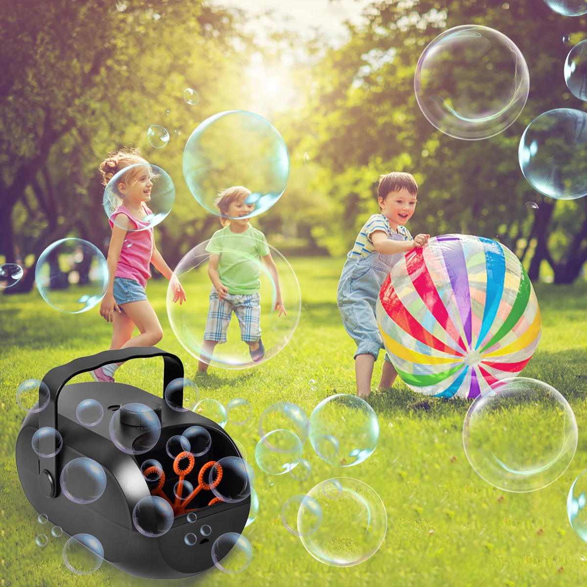 Portable Rechargeable Bubble Machine M53603