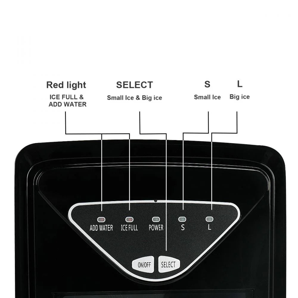 Black Portable Ice Maker Machine U774