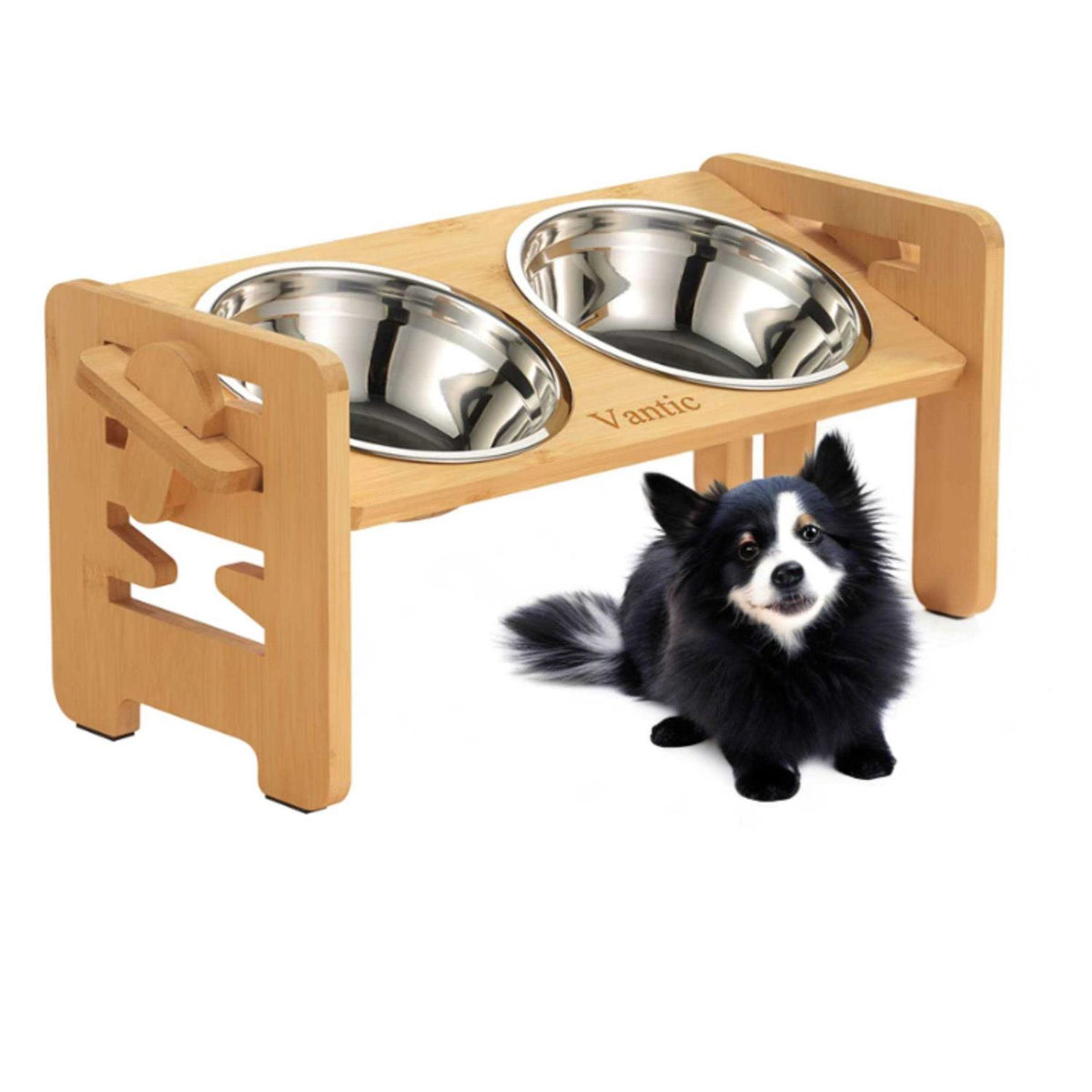 Adjustable Elevated Dog Bowls with Stand N7067