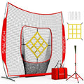 7 ft x 7 ft Baseball and Softball Net with Strike Zone R13043