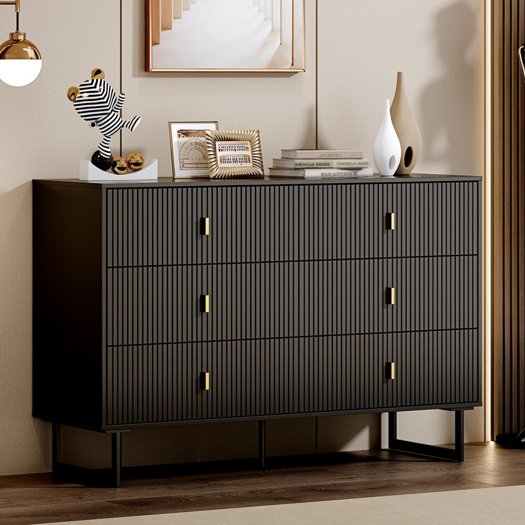 Black 6 Drawer Dresser H48988