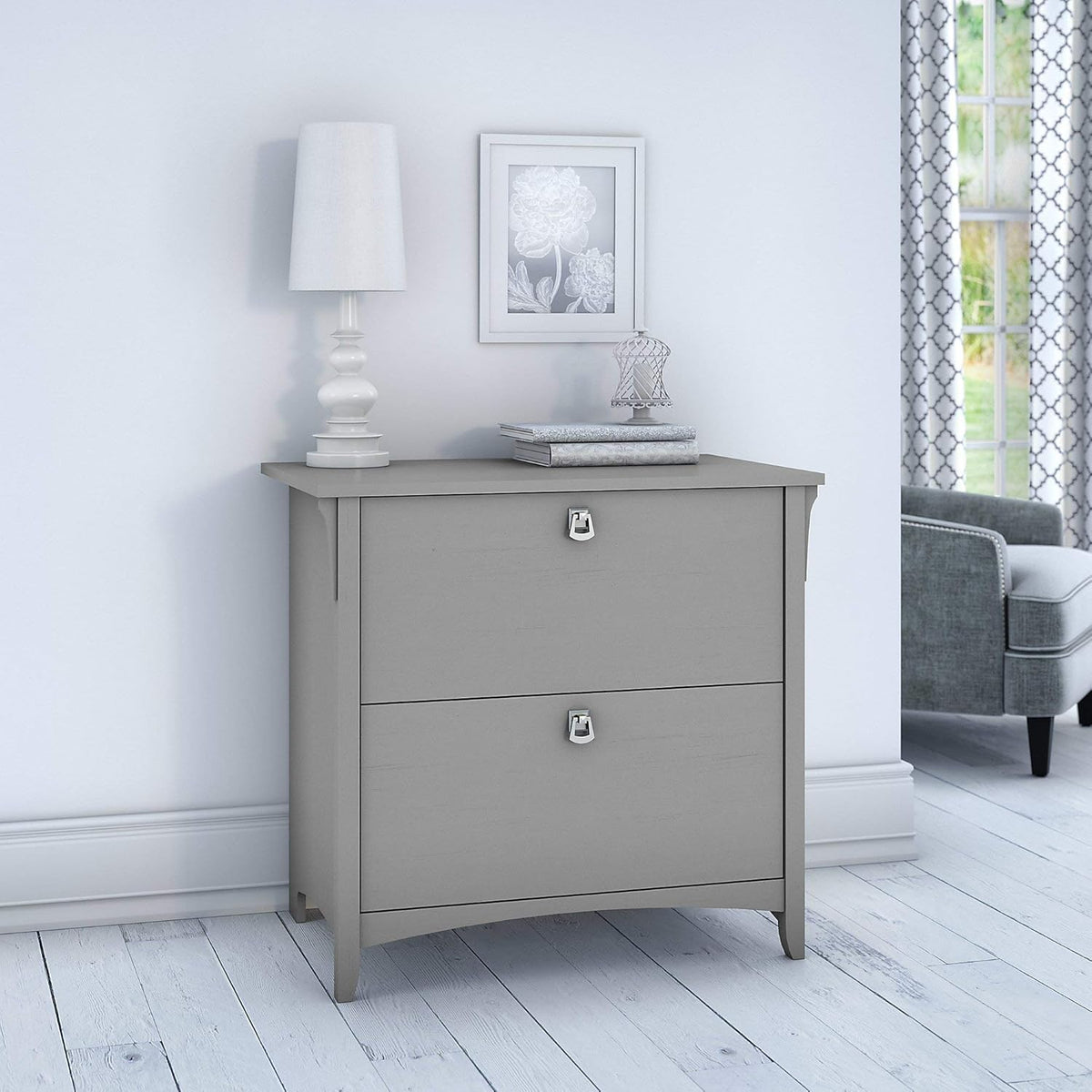 Cape Cod Gray Lateral File Cabinet J69435