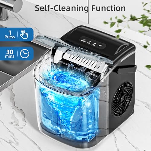 Portable Countertop Ice Maker with Carry Handle W317