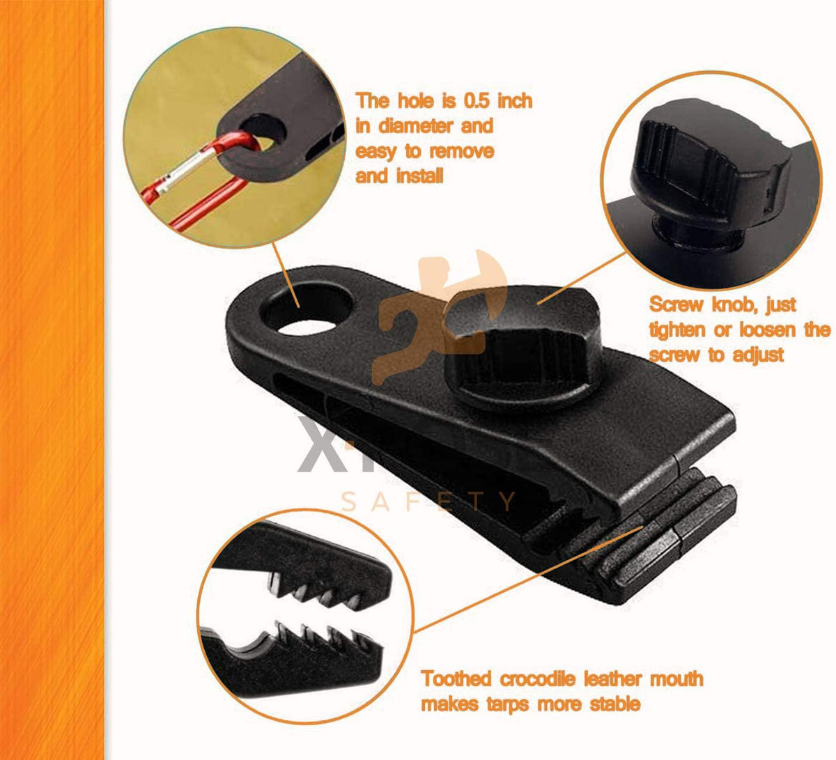 25 Pack Heavy Duty Reusable Tarp Clips P5194