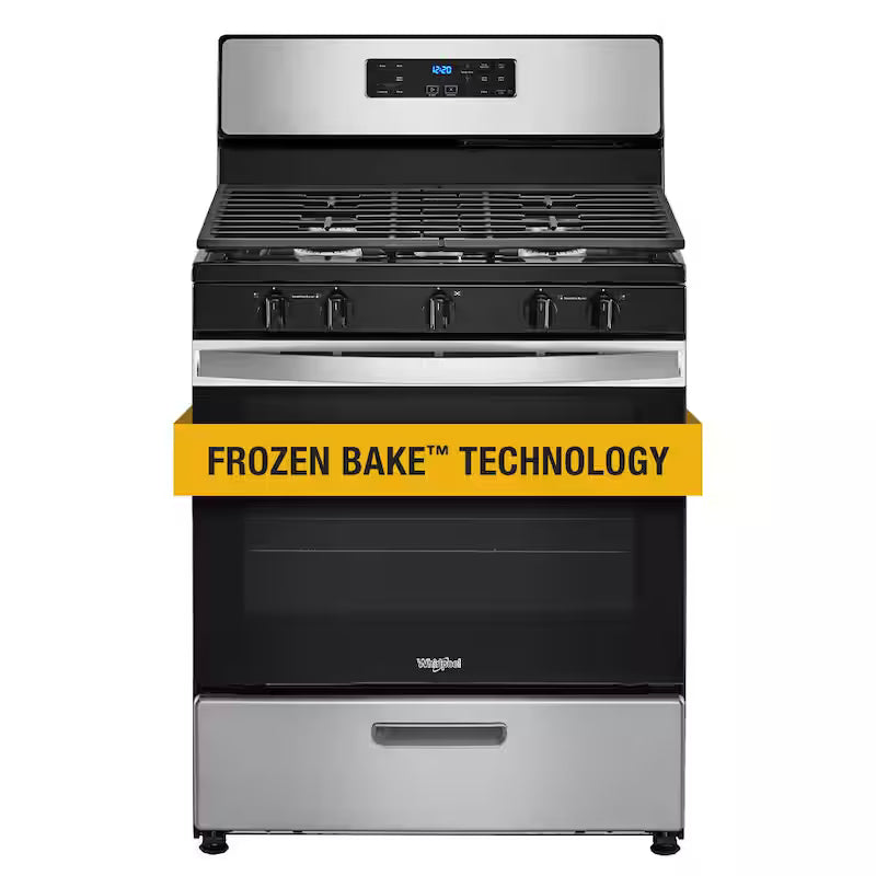 5-Burner Freestanding Gas Range in Stainless Steel E959821