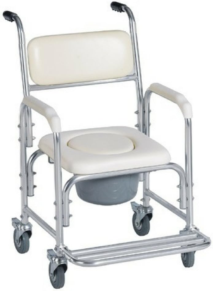 Medical Commode Toilet Rolling Shower Chair With Casters I849764