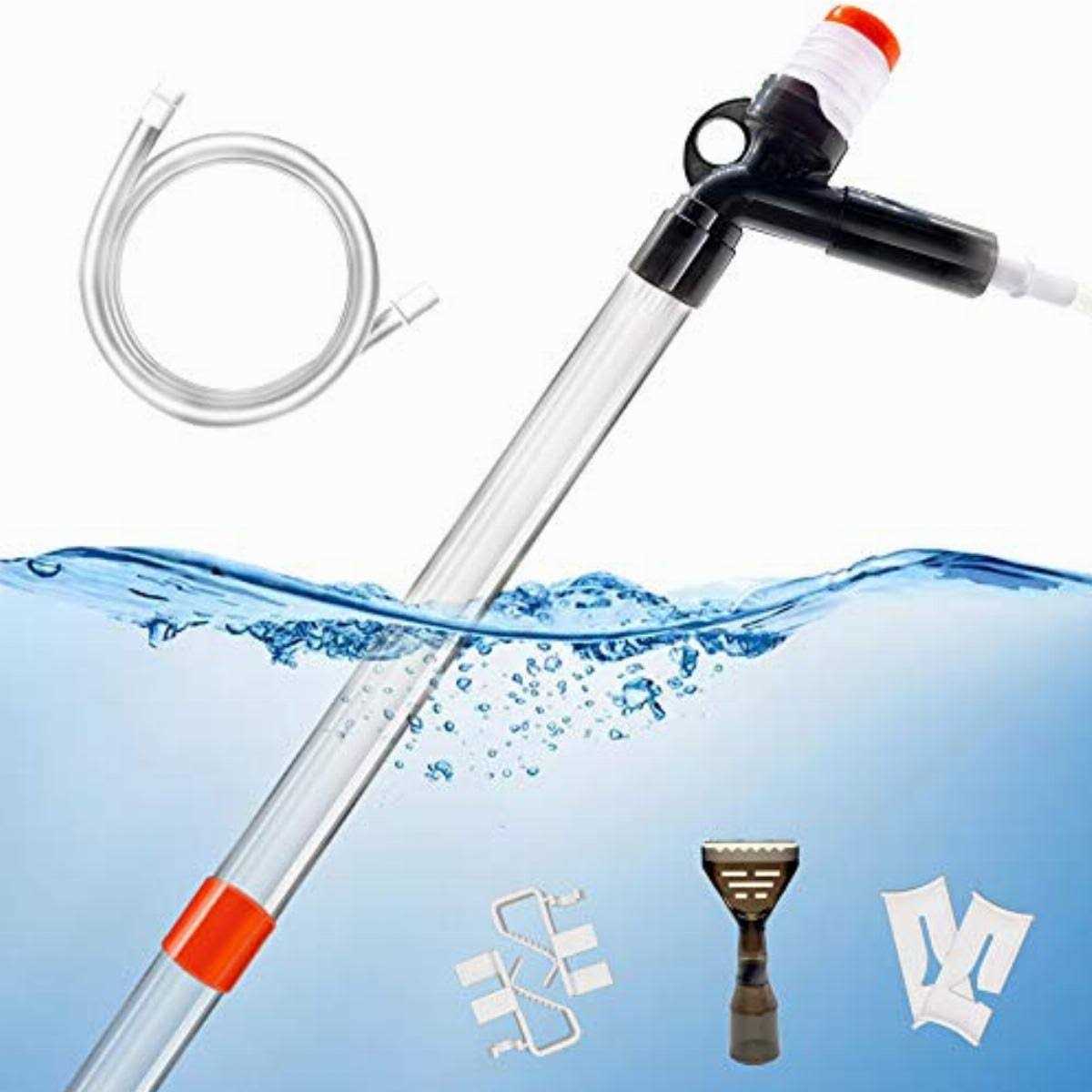 Aquarium Gravel Cleaner Fish Tank Kit Long Nozzle Water Changer C1894