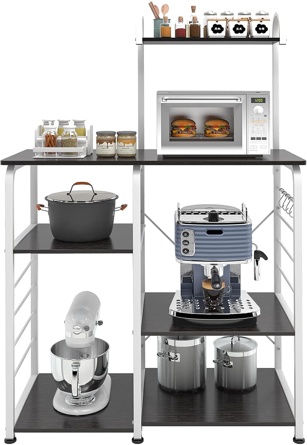 Black Kitchen Storage Cart V5465
