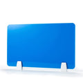 White 12x20 Acrylic Desk Divider with Clips O72449