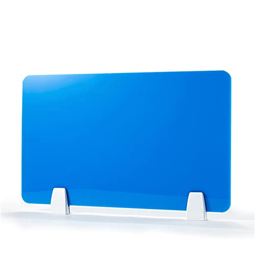 White 12x20 Acrylic Desk Divider with Clips O72449