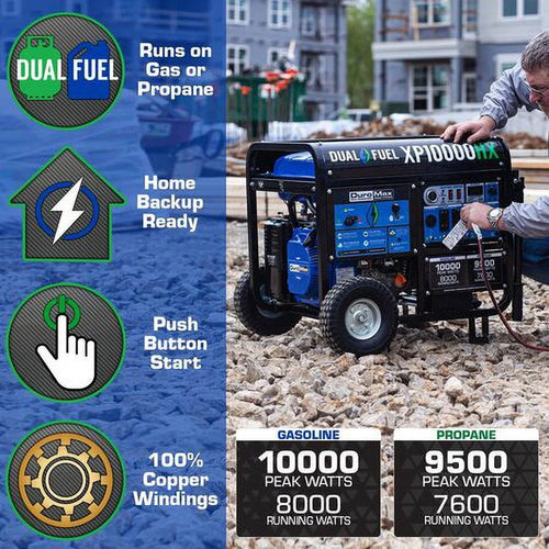 10,000 Watt Dual Fuel Portable Generator O589691