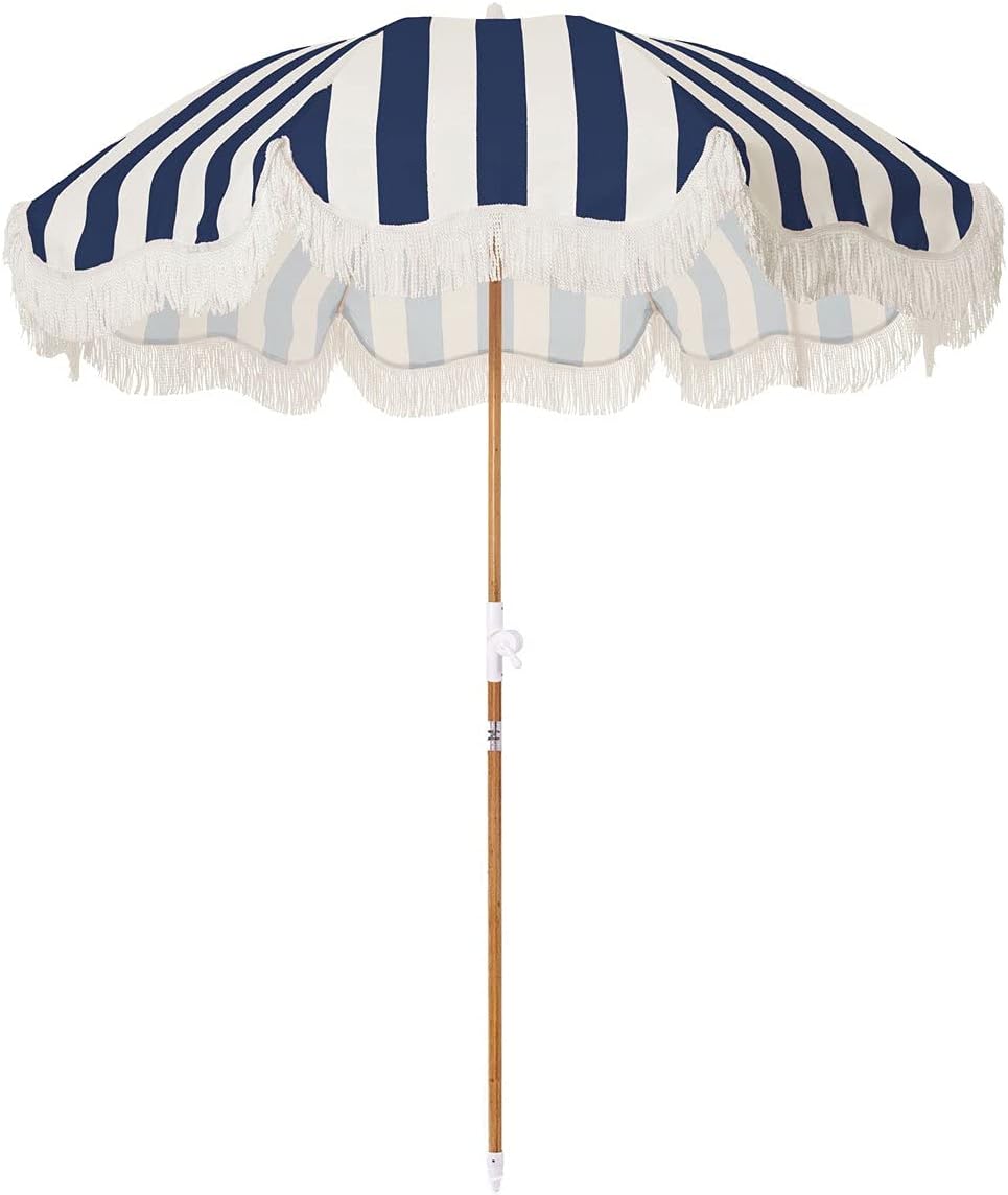 Navy Crew Stripe UPF 50+ Umbrella K837218