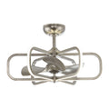29.5-in Satin Nickel LED Indoor Ceiling Fan with Light and Remote G61795