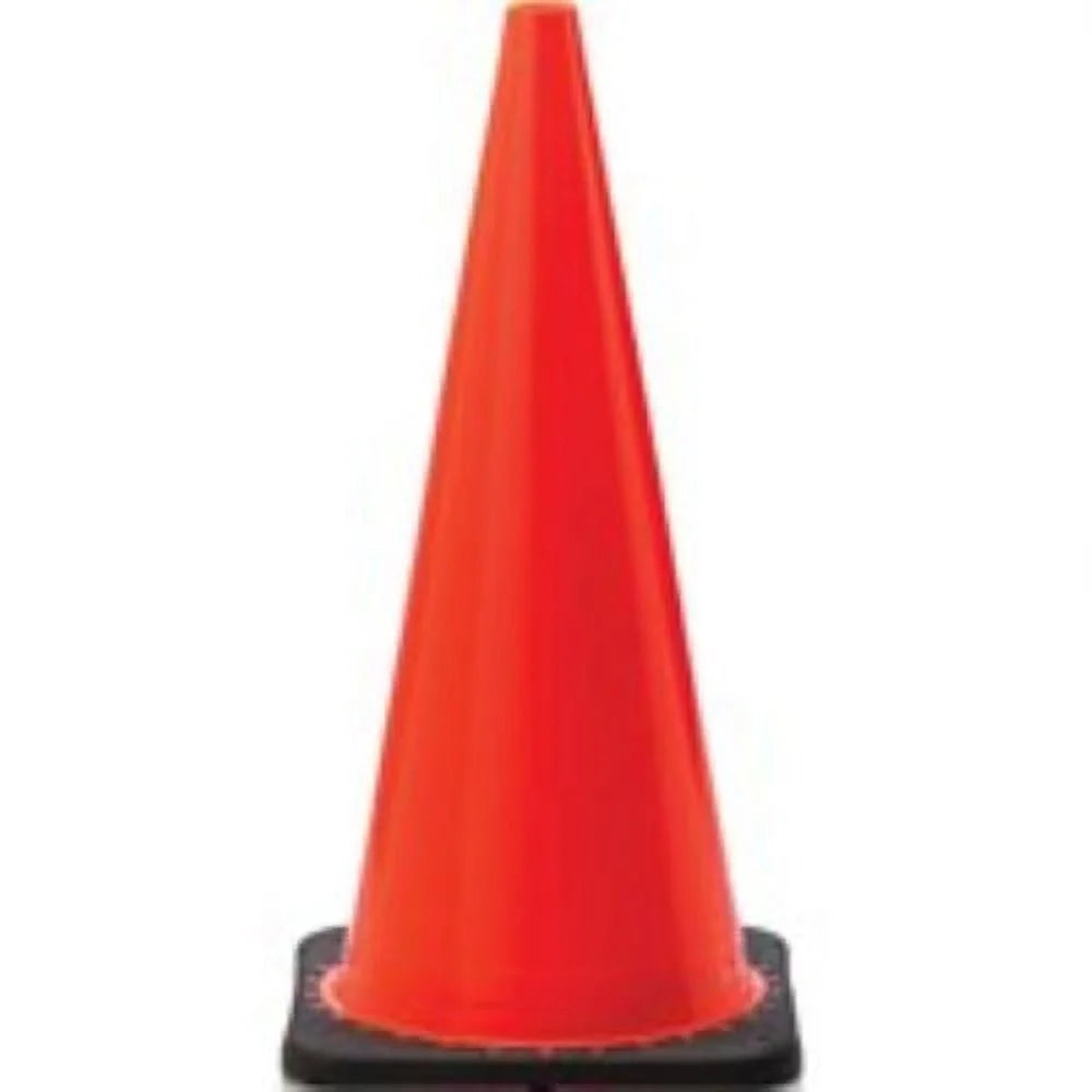 28 in H PVC Fluorescent Orange Traffic Safety Cone W8782