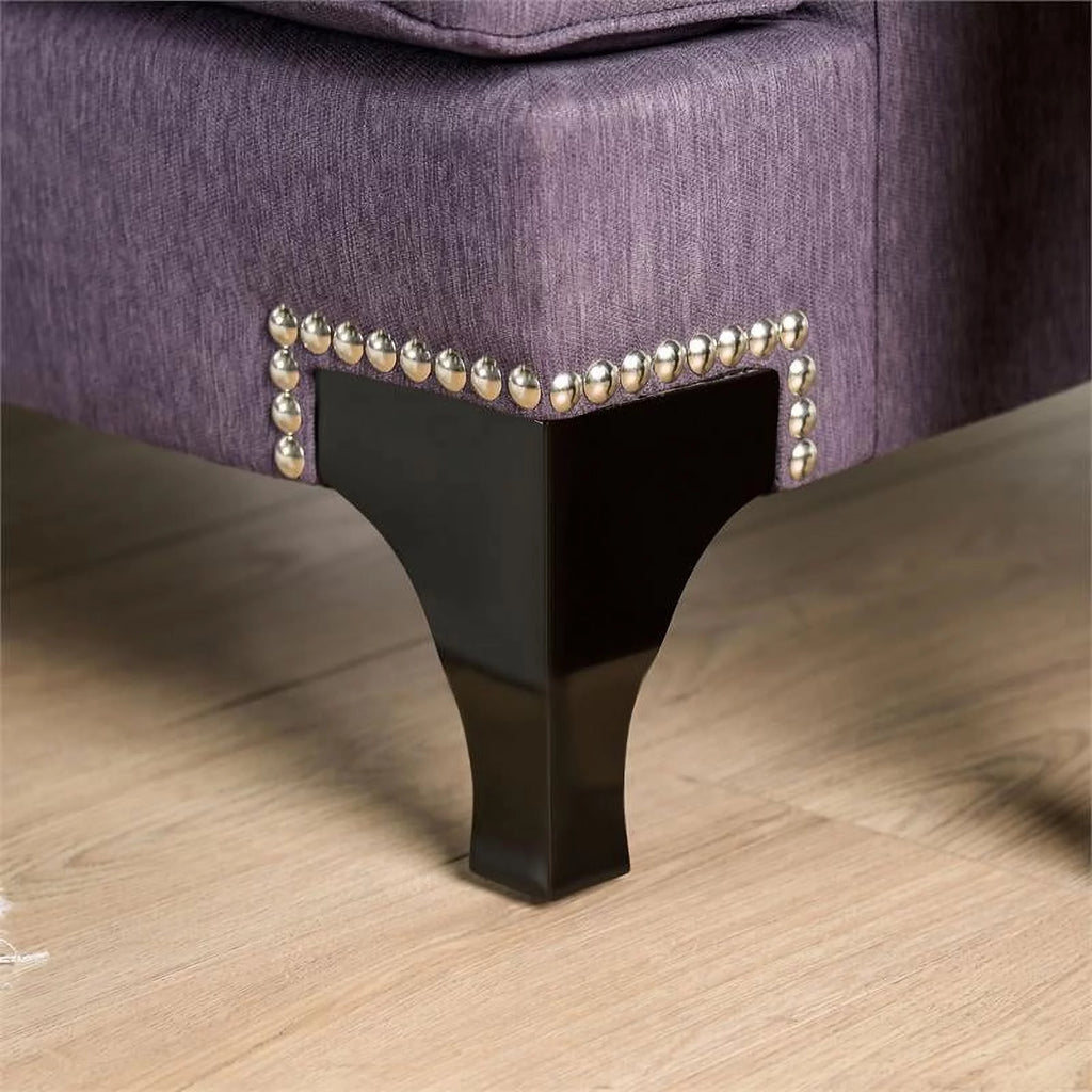 Purple Chenille Loveseat L263254