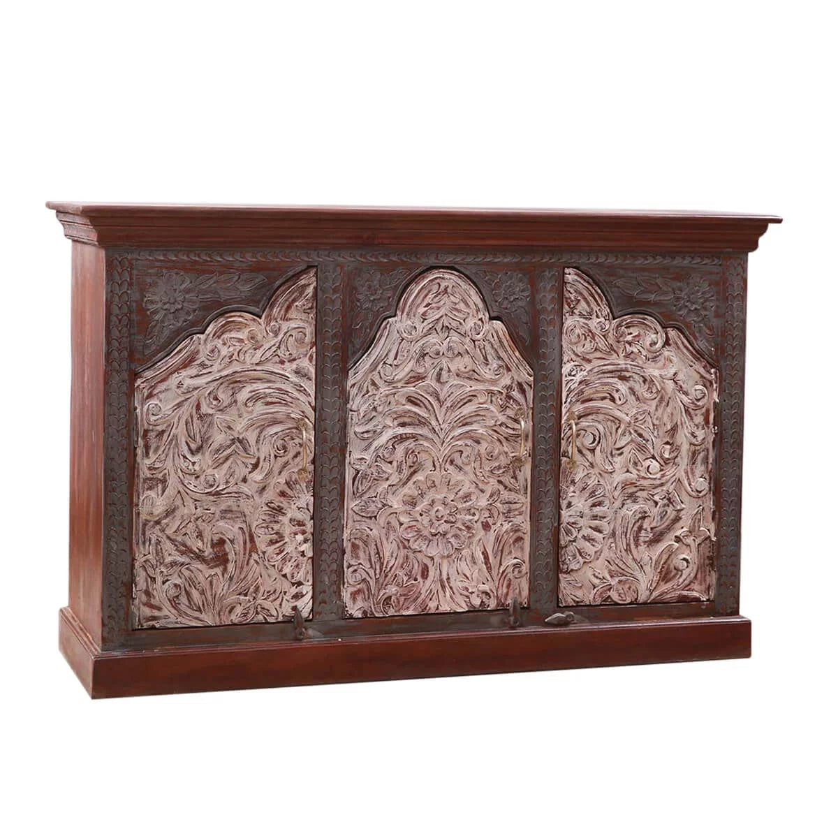 Handcrafted 2-Tone Mango Wood 3-door Sideboard Cabinet C3667