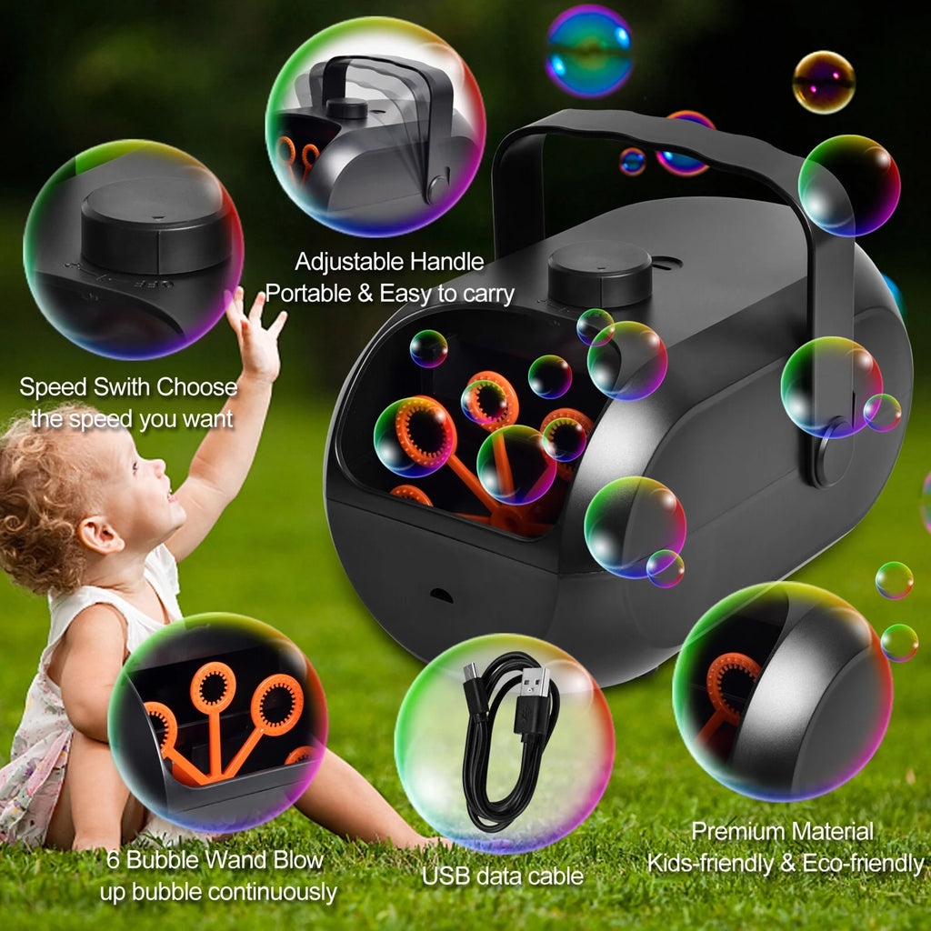Portable Rechargeable Bubble Machine M53603