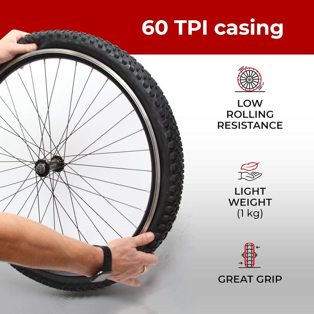 Pair 27.5 x 2.35 Inch 60 TPI Foldable All Mountain Enduro Tires with Nylon Protection T669