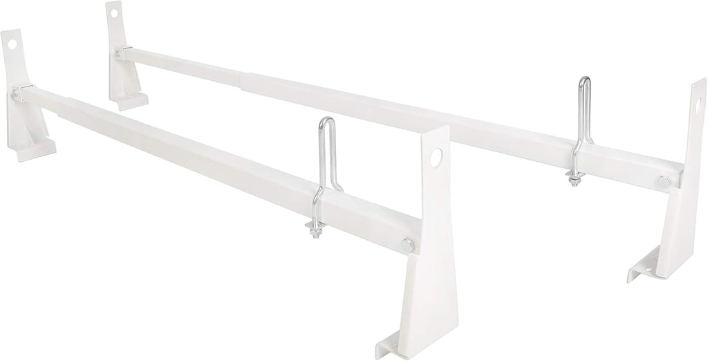 Steel Universal White Cargo Van Ladder Rack Roof 600LB F923714