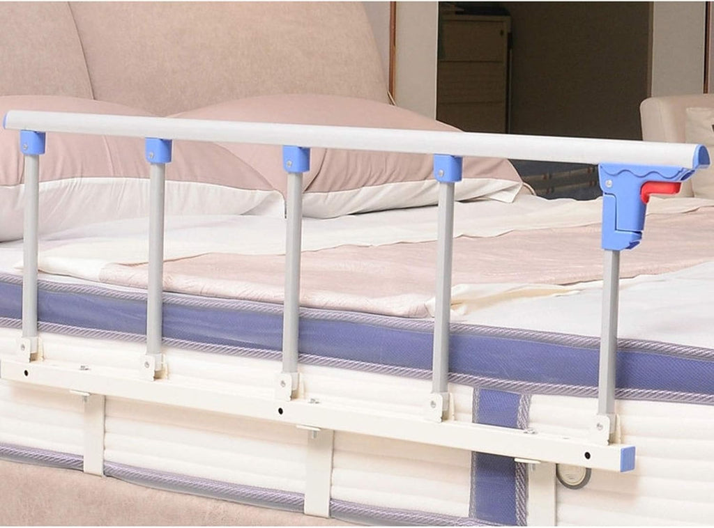 Silver Foldable Bed Safety Rail for Elderly Adults L320