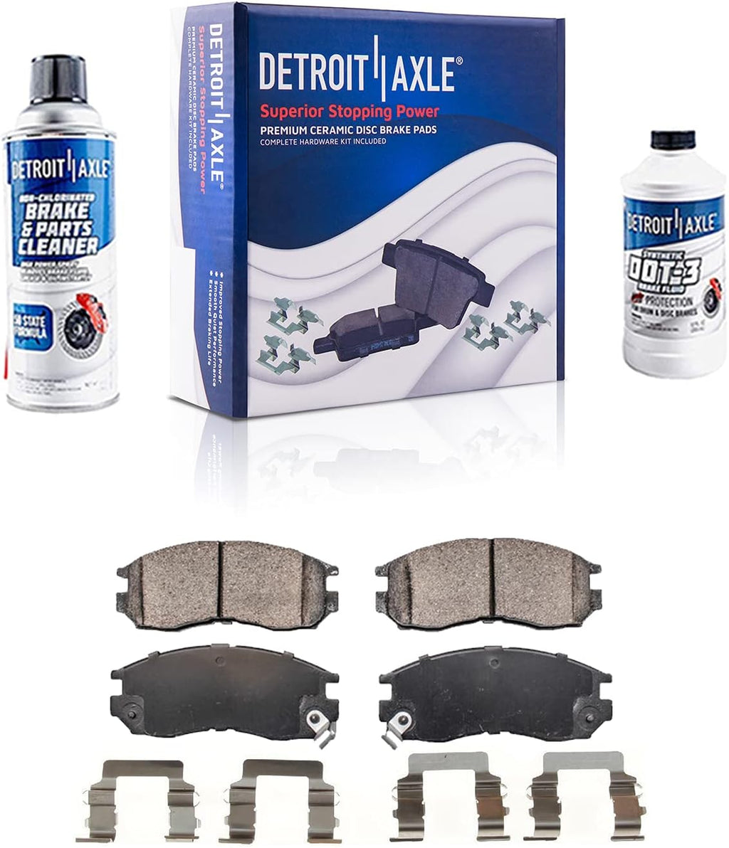 4WD SRW Front Rear Drilled Rotors + Brake Pads 10pc Set N809007