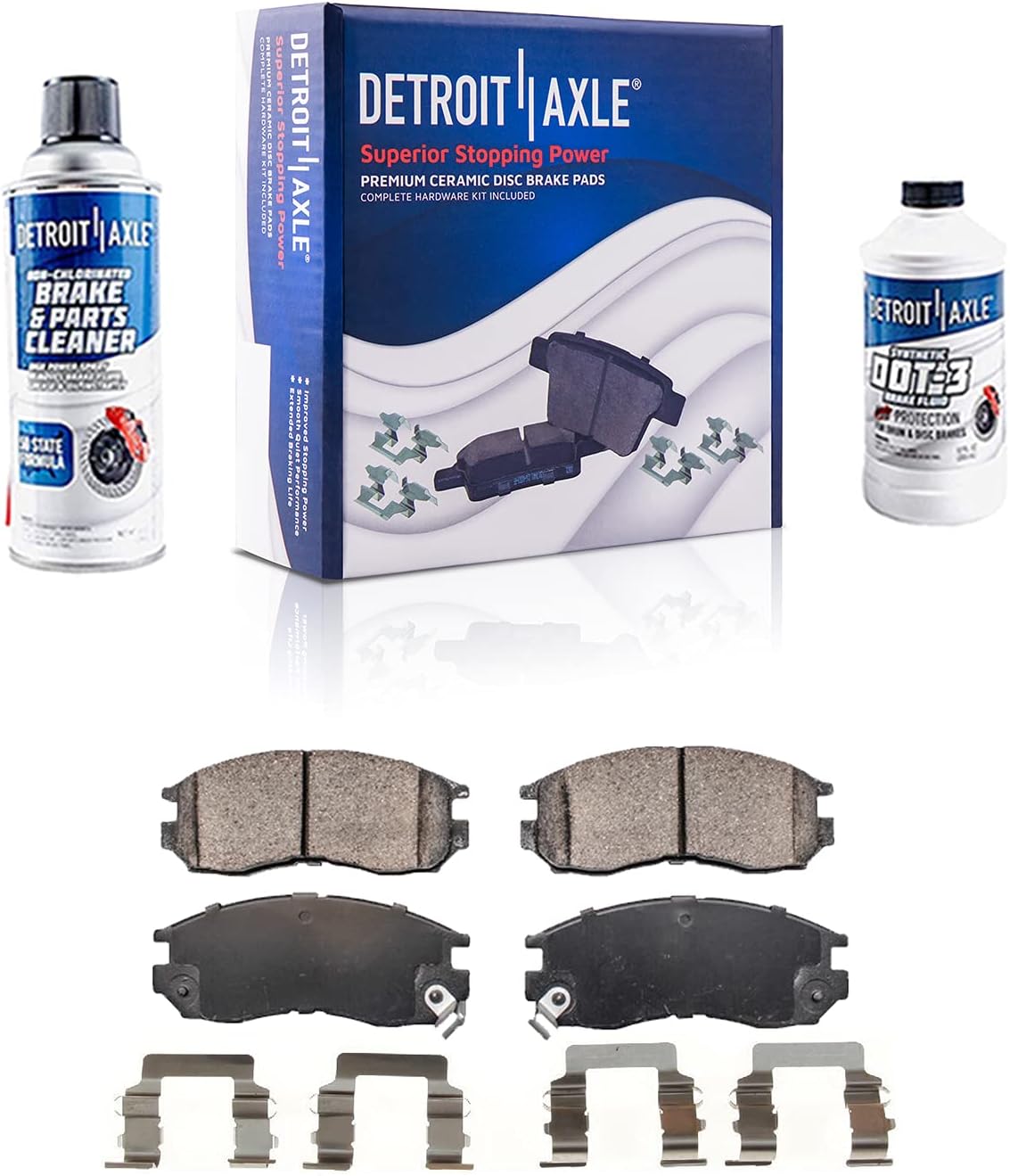 4WD SRW Front Rear Drilled Rotors + Brake Pads 10pc Set N809007