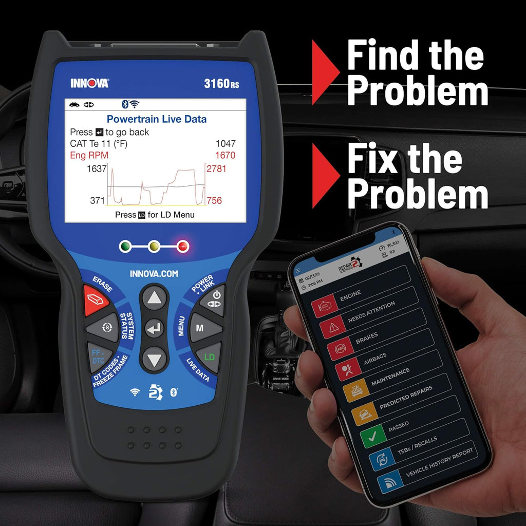 OBD2 Scanner with ABS Bleed and Oil Light Reset K13319