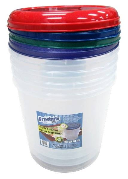 7 Liter Round Containers Case of 24 F463