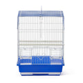 Flat Top Bird Cage Blue and White K374